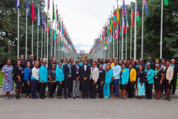 Bahamians commemorating the 50th Anniversary of ILO Membership